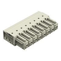 WAGO Svorka 831-3528 Pružinová THT Úhlové provedení Rozteč 7,62 mm, šedá