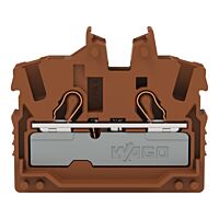 WAGO Svorka 2052-321/000-014 2vodičová průchozí Mini, s ovládacími otvory 2,5 mm², hnědá