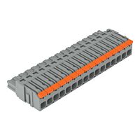 WAGO Konektor 2231-1116/327-000 1vodičový pružinový Páčka Push-in CAGE CLAMP®, šedá