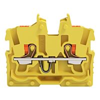 WAGO Svorka 2250-306 2vodičová průchozí Mini s ovládacím tlačítkem 1 mm², žlutá