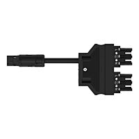 WAGO Kabel propojovací 774-5001/100-000 Konfekcionovaný Y Eca Zástrčka/zásuvka MIDI, černá