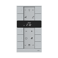ABB TENTON Ovladač 2CKA006220A0859 10násobný s termostatem, hliníková stříbrná, SBR-F-10.0.1-83