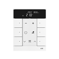 ABB TENTON Ovladač 2CKA006220A0866 6násobný s termostatem, IAQ, studio bílá, SBC-F-6.0.1-84
