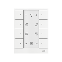 ABB TENTON Ovladač 2CKA006220A0868 8násobný bez displeje, se snímačem teploty, mechová bílá, SB-F-8.0.1-884