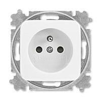 ABB REFLEX SI Zásuvka 6619B-A06357 B s clonkami, bezšroubové svorky, IP40, alpská bílá