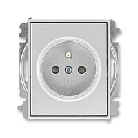 ABB TIME Zásuvka 6619E-A06357 08 s clonkami, bezšroubové svorky, IP40, titanová