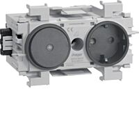 Jednonásobná zásuvka SCHUKO s vypínačem,