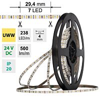 LED pásek SMD2216 UWW, 238LED/m, 7,2W/m,
