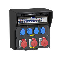 zás. 1x CEE 32A 5p 400V, 2x CEE 16A 5p 4