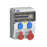 zás. 1x CEE 32A 5p 400V, 1x CEE 16A 5p 4