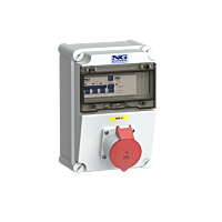 zás. 1x CEE 32A 5p 400V, chránič 4p, jis