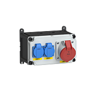 zás. 1x CEE 32A 5p 400V, 2x 16A 230V, ji