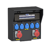 zás. 2x CEE 32A 4p 400V, 5x 16A 230V, ji