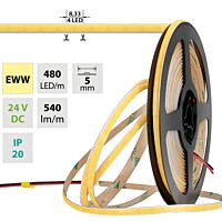Pásek LED COB e.t.b. 6W/m 24V IP20 50m
