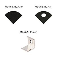 Profil AL 16/16mm RS2 černý 3m komplet