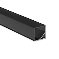 Rohový hliníkový profil RD2 černý, 16x16