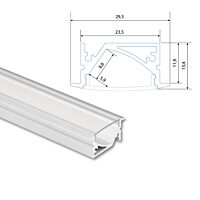 Vestavný hliníkový profil VA 30x14mm, vč