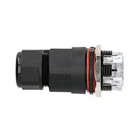 Kabelová rovná přívodka, 5pinů, IP68, pá