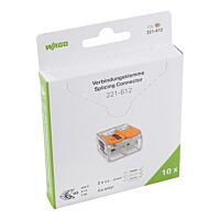 WAGO Svorka 221-612/995-010 Páčková spojovací pro všechny druhy vodičů max. 6 mm² transparentní