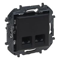 LEGRAND Zásuvka NILOE Step 2xRJ45 C5E UTP černá