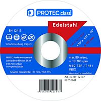 PROTEC Sada řezacích kotoučů na ocel PTI115 korund 10 ks v balení
