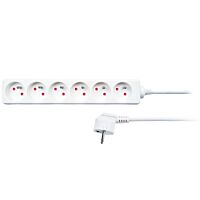 SOLIGHT Přívod prodlužovací 5m, 6 zásuvek, bílá