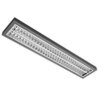 MODUS Svítidlo AREL3000, 2x LED , 1200mm, mřížka AL lesk, přisazené/závěsné, LED 840,  NONSELV 250mA, nestmívatelný