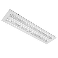 MODUS IS  do rastru 625, obdélník C, mřížka AL lesk, 2x LED 830,  NONSELV driver 350mA, ISODOM3