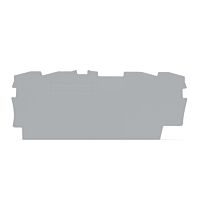 WAGO Bočnice 2002-1491 koncová a separátor 0,8 mm, šedá