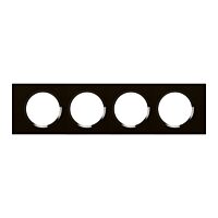 Rámeček CÉLIANE 69304 4P ČERNÉ SKLO