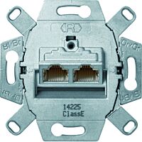 Zásuvka datová, 2x RJ 45, FTP, Cat.6/ Cl