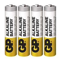 GP Baterie mikrotužková  ALKALINE LR03 1,5V AAA blistr 4ks