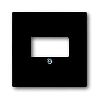 ABB Kryt zásuvky reproduktor. mechová černá