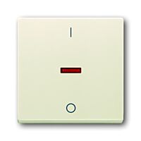 ABB Kryt spínače jednoduchý, s potiskem I0, s červeným průzorem  2CKA001751A2742