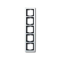 ABB SOLO Rámeček 2CKA001754A4113 pětinásobný, pro vodorovnou i svislou montáž, studio bílá