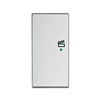ABB Kryt 2CKA006220A0162 2násobný levý, symbol „scény“; hliníková stříbrná; SRS-2-L-83