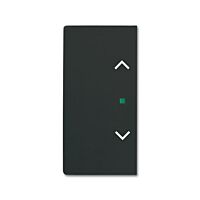 ABB Kryt 2CKA006220A0625 2násobný levý/pravý, symbol „žaluzie“; mechová černá; SRB-2-885