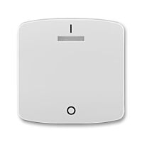 ABB TANGO Ovladač 3558A-A00933 S jednoduchý s potiskem a čirým průzorem (pro spínače řaz. 3S), šedá
