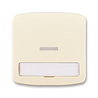 ABB TANGO Ovladač 3558A-A610 C spínače jednoduchý, s čirým průzorem, s popisovým polem, slonová kost
