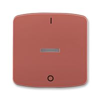 ABB TANGO Ovladač 3558A-A655 R2 spínače jednoduchý, s průzorem, pro řazení 2S, vřesová červená