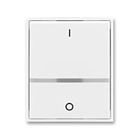 ABB ELEMENT Ovladač 3558E-A00655 03 spínače jednoduchý, s průzorem, pro řazení 2S, bílá/bílá