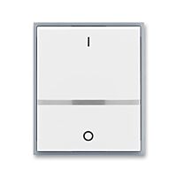 ABB ELEMENT Ovladač 3558E-A00655 04 spínače jednoduchý, s průzorem, pro řazení 2S, bílá/ledová šedá