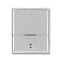 ABB TIME Ovladač 3558E-A00655 08 spínače jednoduchý, s průzorem a potiskem (pro spín. řaz. 2S, 2), titanová
