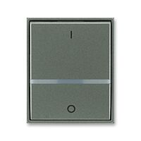 ABB TIME Ovladač 3558E-A00655 34 spínače jednoduchý, s průzorem a potiskem (pro spín. řaz. 2S, 2), antracitová