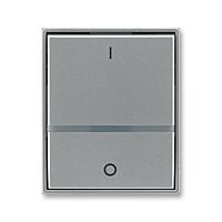 ABB TIME Ovladač 3558E-A00655 36 spínače jednoduchý, s průzorem a potiskem (pro spín. řaz. 2S, 2), ocelová
