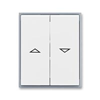 ABB ELEMENT Ovladač 3558E-A00662 04 spínače žaluziového kolébkového, dělený, s potiskem, bílá/ledová šedá