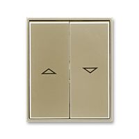 ABB TIME Ovladač 3558E-A00662 33 spínače žaluziového kolébkového, dělený, s potiskem, šampaňská