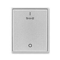 ABB TIME Ovladač 3558E-A00933 08 jednoduchý s potiskem a čirým průzorem (pro spínače řaz. 3S), titanová