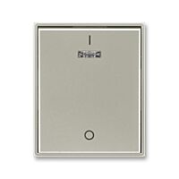ABB TIME Ovladač 3558E-A00933 32 jednoduchý s potiskem a čirým průzorem (pro spínače řaz. 3S), starostříbrná