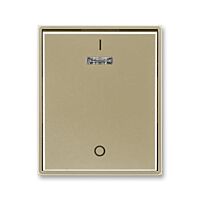 ABB TIME Ovladač 3558E-A00933 33 jednoduchý s potiskem a čirým průzorem (pro spínače řaz. 3S), šampaňská